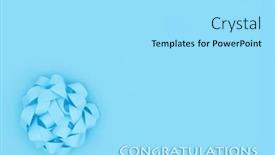  Presentation with minimal - PPT theme featuring congratulations-design-for-birth background and a  colored foreground
