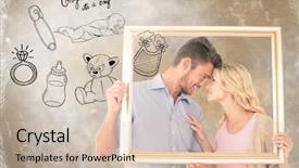  Presentation with congratulations - Theme having congratulations its a boy background and a  colored foreground