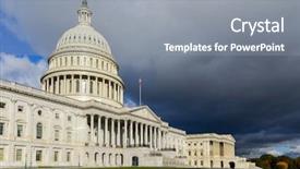  Presentation with congress - Theme enhanced with congress - united states capitol background and a gray colored foreground