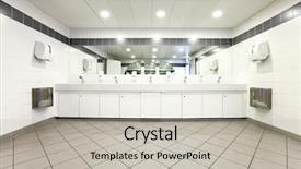  Presentation with congress - PPT layouts with interior of a congress palace background and a light gray colored foreground