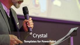  Presentation with microphone - Presentation with congressman - businessman talking at conference holding background and a dark gray colored foreground