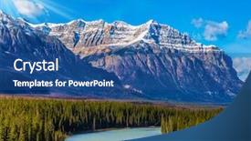  Presentation with abraham - Cool new PPT theme with coniferous forest surrounds the azure backdrop and a ocean colored foreground