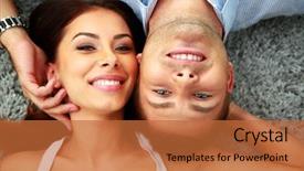  Presentation with chinese happy birthday backgrouds card - Audience pleasing presentation consisting of conjoint - young happy couple lying backdrop and a red colored foreground