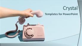  Presentation with pastel pink - Amazing presentation having rings connect - woman's hand putting a retro backdrop and a sky blue colored foreground