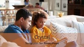  Presentation with teen girl - Beautiful presentation featuring connect 4 game - african american pre-teen girl sitting backdrop and a red colored foreground