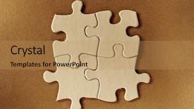  Presentation with falling jigsaw pieces - PPT layouts having connect 4 game - four jigsaw puzzle pieces background and a  colored foreground