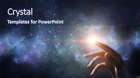  Presentation with interaction - Presentation design having connect god - connection and interaction concept mixed background and a navy blue colored foreground