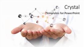  Presentation with connect god - Presentation design enhanced with connect god - wireless interaction and connection mixed background and a white colored foreground