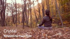  Presentation with energy air - Cool new slide deck with connect-with-mothernature-and-breathing backdrop and a tawny brown colored foreground