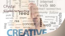  Presentation with words - PPT theme featuring connected-words-with-finger-touching background and a lemonade colored foreground