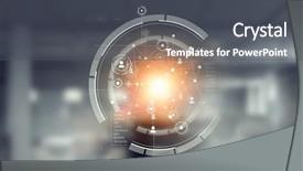  Presentation with connected world - Presentation theme consisting of connected world - connection technologies for business mixed background and a dark gray colored foreground