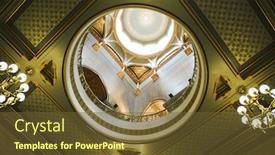  Presentation with capitol - Colorful presentation enhanced with connecticut-state-capitol-building-rotunda backdrop and a tawny brown colored foreground