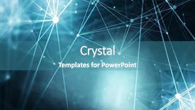  Presentation with connecting dots - Beautiful theme featuring connecting dots - connection and communication concept 3d backdrop and a teal colored foreground