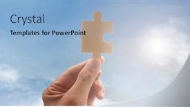  Presentation with solutions business - PPT layouts featuring connecting-jigsaw-puzzle-business-solutions background and a light blue colored foreground