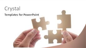  Presentation with solutions business - Presentation theme featuring connecting-jigsaw-puzzle-business-solutions background and a white colored foreground