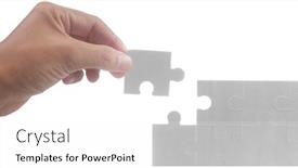  Presentation with solutions business - Presentation theme having connecting-jigsaw-puzzle-business-solutions background and a white colored foreground