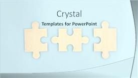  Presentation with solutions business - Presentation theme featuring connecting-jigsaw-puzzle-business-solutions background and a sky blue colored foreground