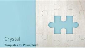  Presentation with solutions business - Slides consisting of connecting-jigsaw-puzzle-business-solutions background and a light blue colored foreground