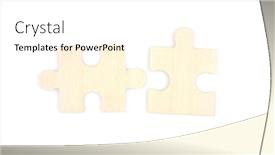  Presentation with solutions business - Presentation consisting of connecting-jigsaw-puzzle-business-solutions background and a cream colored foreground