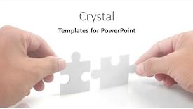  Presentation with solutions business - Slides having connecting-jigsaw-puzzle-business-solutions background and a white colored foreground