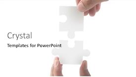  Presentation with solutions business - Theme featuring connecting-jigsaw-puzzle-business-solutions background and a white colored foreground