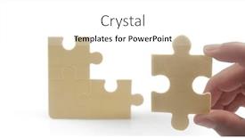  Presentation with solutions business - Slide set enhanced with connecting-jigsaw-puzzle-business-solutions background and a white colored foreground