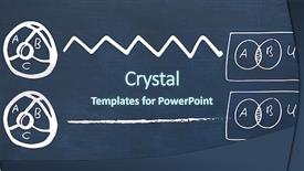  Presentation with eyes detection in an image - Beautiful presentation featuring connecting pie charts and graph backdrop and a ocean colored foreground