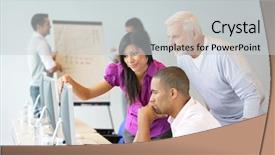  Presentation with university - Amazing presentation theme having connecting students - university classroom backdrop and a  colored foreground