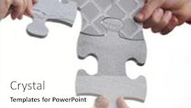  Presentation with connecting - Presentation design consisting of connecting-the-jigsaw-puzzle background and a white colored foreground