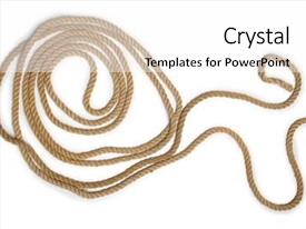Long Rope Template Sceins Concept With Long Hemp Rope PPT template 40 | CrystalGraphics