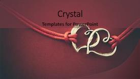  Presentation with hearts - Cool new theme with valentine card - two hearts connected on red backdrop and a tawny brown colored foreground