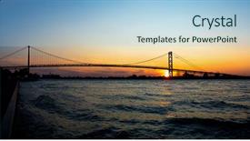  Presentation with detroit - Presentation having connecting windsor ontario to detroit background and a light blue colored foreground