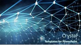  Presentation with connection - PPT layouts enhanced with connection-and-communication-concept-3d background and a ocean colored foreground