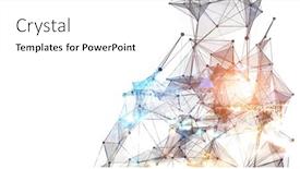  Presentation with connection - Theme consisting of connection-and-communication-concept-3d background and a white colored foreground