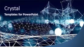  Presentation with connection - Audience pleasing slide deck consisting of connection-and-communication-concept-3d backdrop and a navy blue colored foreground