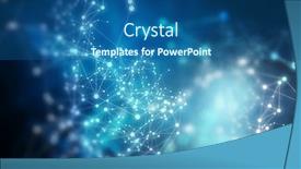  Presentation with connection - Colorful presentation enhanced with connection-and-communication-concept-3d backdrop and a ocean colored foreground