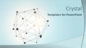  Presentation with connection - Amazing slides having connection-and-communication-concept-3d backdrop and a sky blue colored foreground