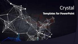  Presentation with connection - Slide deck with connection-and-communication-concept-3d background and a black colored foreground