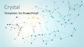  Presentation with connection - Audience pleasing theme consisting of connection-and-communication-concept-3d backdrop and a sky blue colored foreground