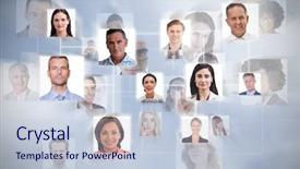  Presentation with animation - Presentation design having connection between people against grey background and a lemonade colored foreground