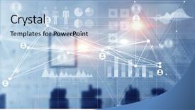 Presentation with business communication - Audience pleasing PPT layouts consisting of connection business and communication technology backdrop and a light blue colored foreground
