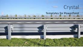  Presentation with connection - Presentation theme featuring connection-of-metal-and-concrete background and a light blue colored foreground