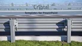  Presentation with connection - Presentation theme consisting of connection-of-metal-and-concrete background and a light blue colored foreground