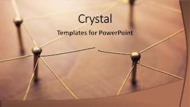  Presentation with internet communication - PPT theme having connection or broken relation network background and a lemonade colored foreground