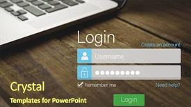  Presentation with page - Amazing presentation having connection page against cropped laptop backdrop and a tawny brown colored foreground