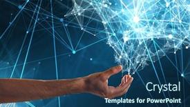  Presentation with connection - Presentation theme with connection-technologies-background-mixed-media background and a ocean colored foreground