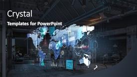  Presentation with connection - Presentation design with connection-technologies-for-business-mixed background and a dark gray colored foreground