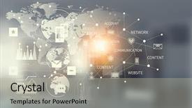  Presentation with connection - Slides with connection technologies for business mixed background and a light gray colored foreground