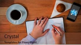  Presentation with global - Colorful PPT theme enhanced with connective tissue - global technology background against businesswoman backdrop and a  colored foreground