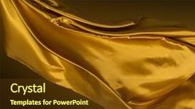  Presentation with freeze - PPT theme having connective tissue - satins in freeze motion background and a tawny brown colored foreground